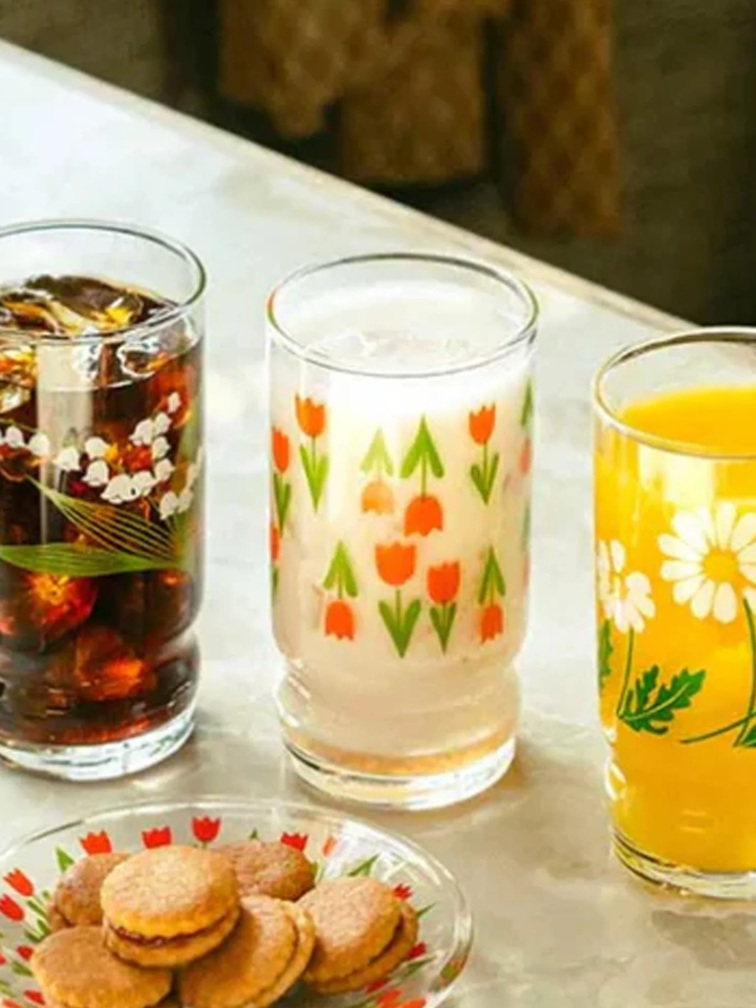 Aderia Retro Glass Tumbler (270ml) - Tulip - Image 2