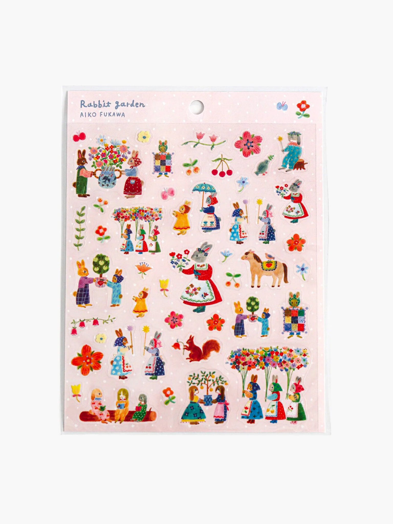 Aiko Fukawa Seal Rabbit Garden Stickers