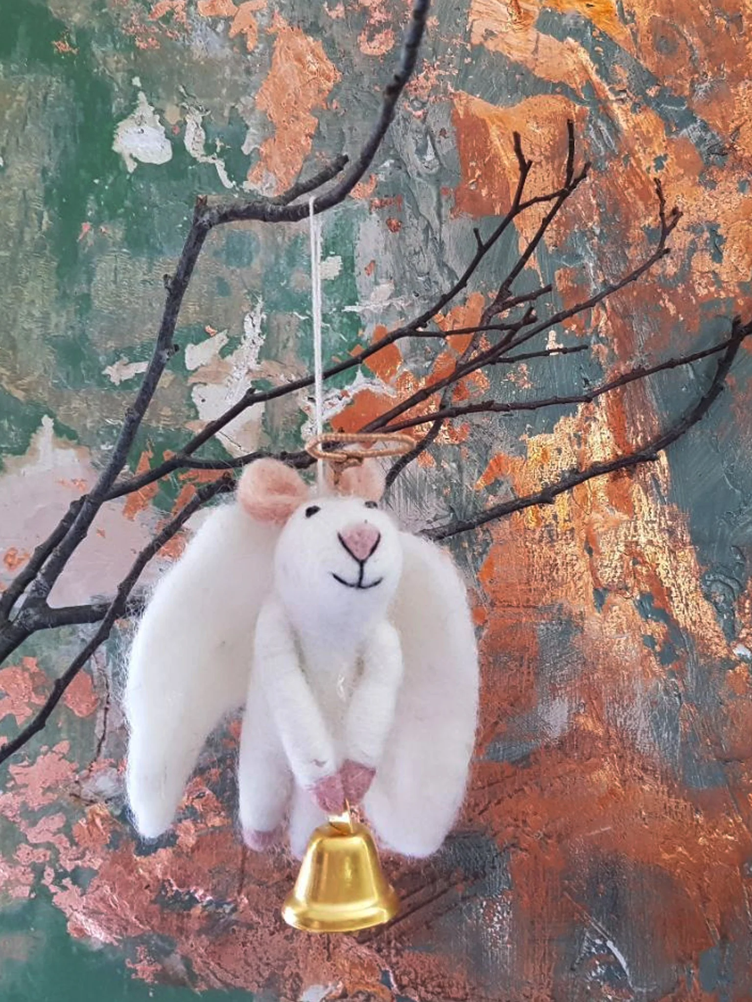 Angelica the Angel Mouse Ornament - Image 2