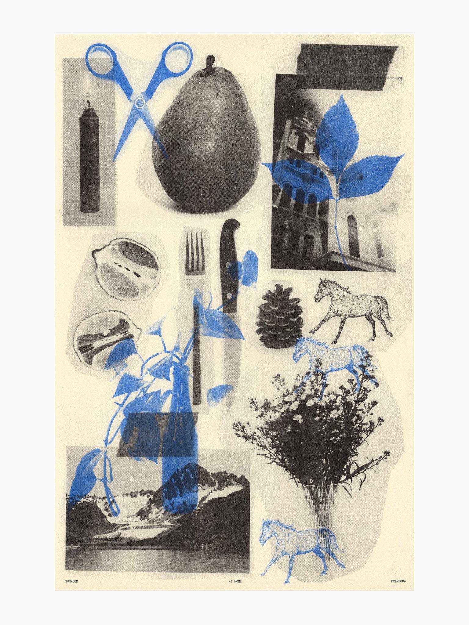 At Home - Risograph Print (A3)