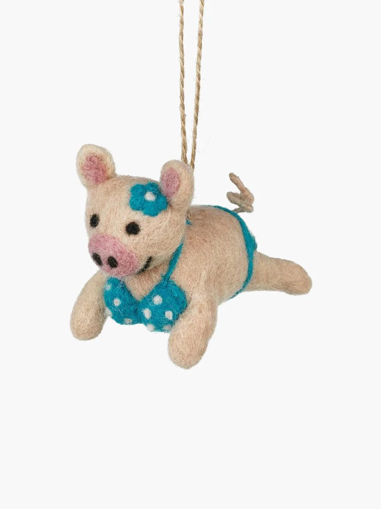 Babe Beach Piggy Ornament