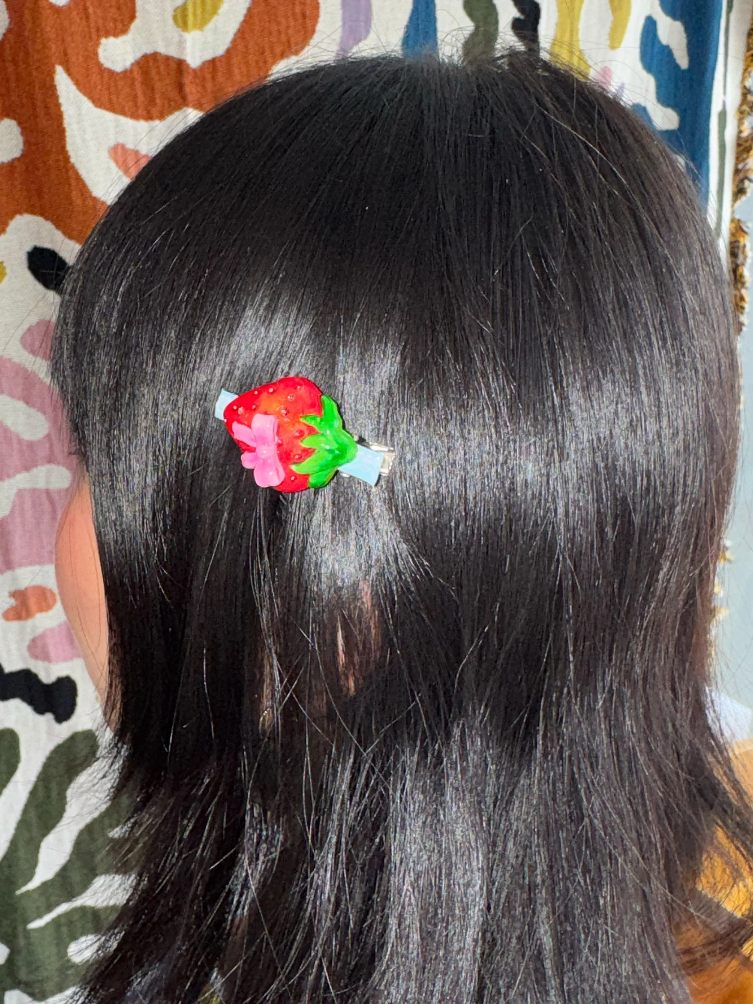 Big Strawberry With Bow Clip - Image 2