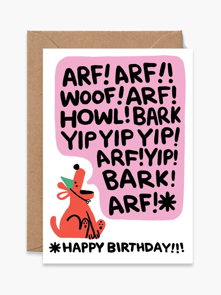 Birthday Bark Card x Cari Vander Yacht