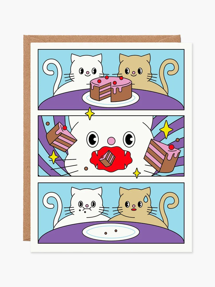 Birthday Cake Vortex Greeting Card