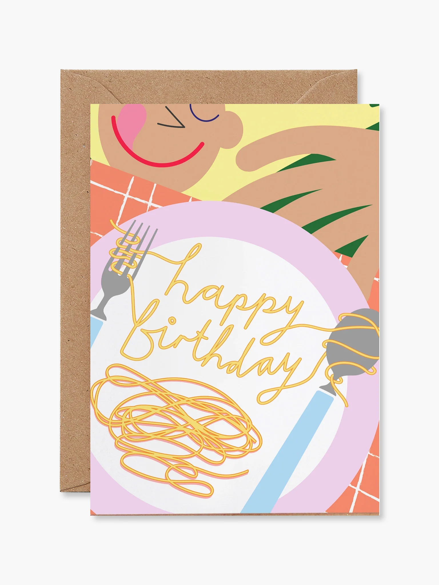 Birthday Spaghetti Card