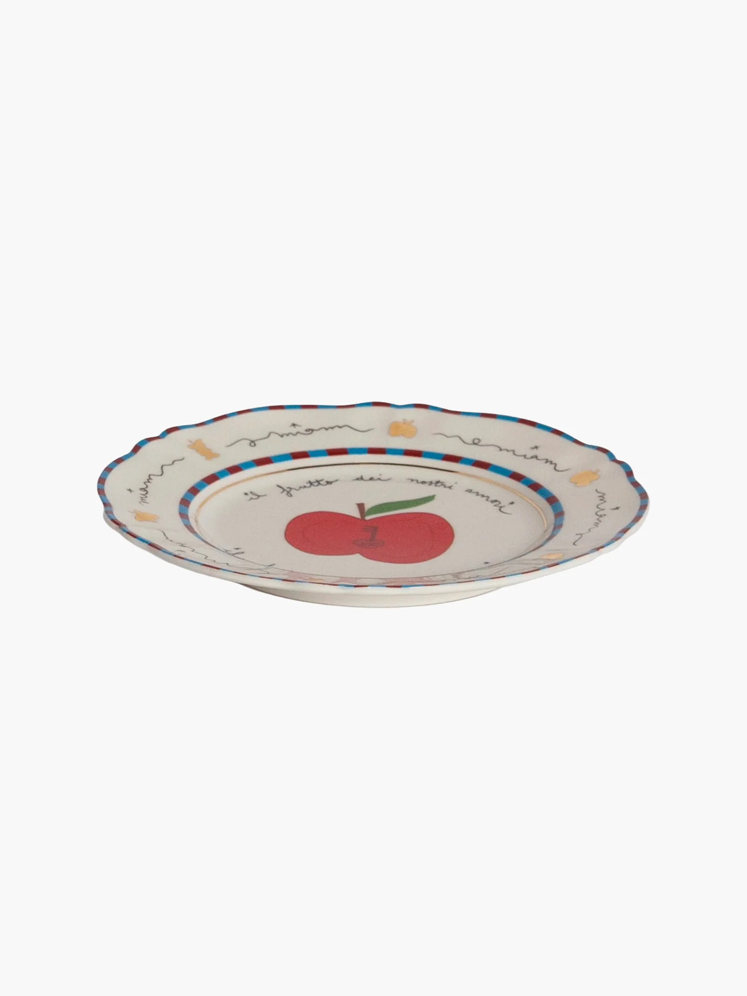 Bitossi x Pangea - Apple & Key Plate (16.5cm) - Image 3