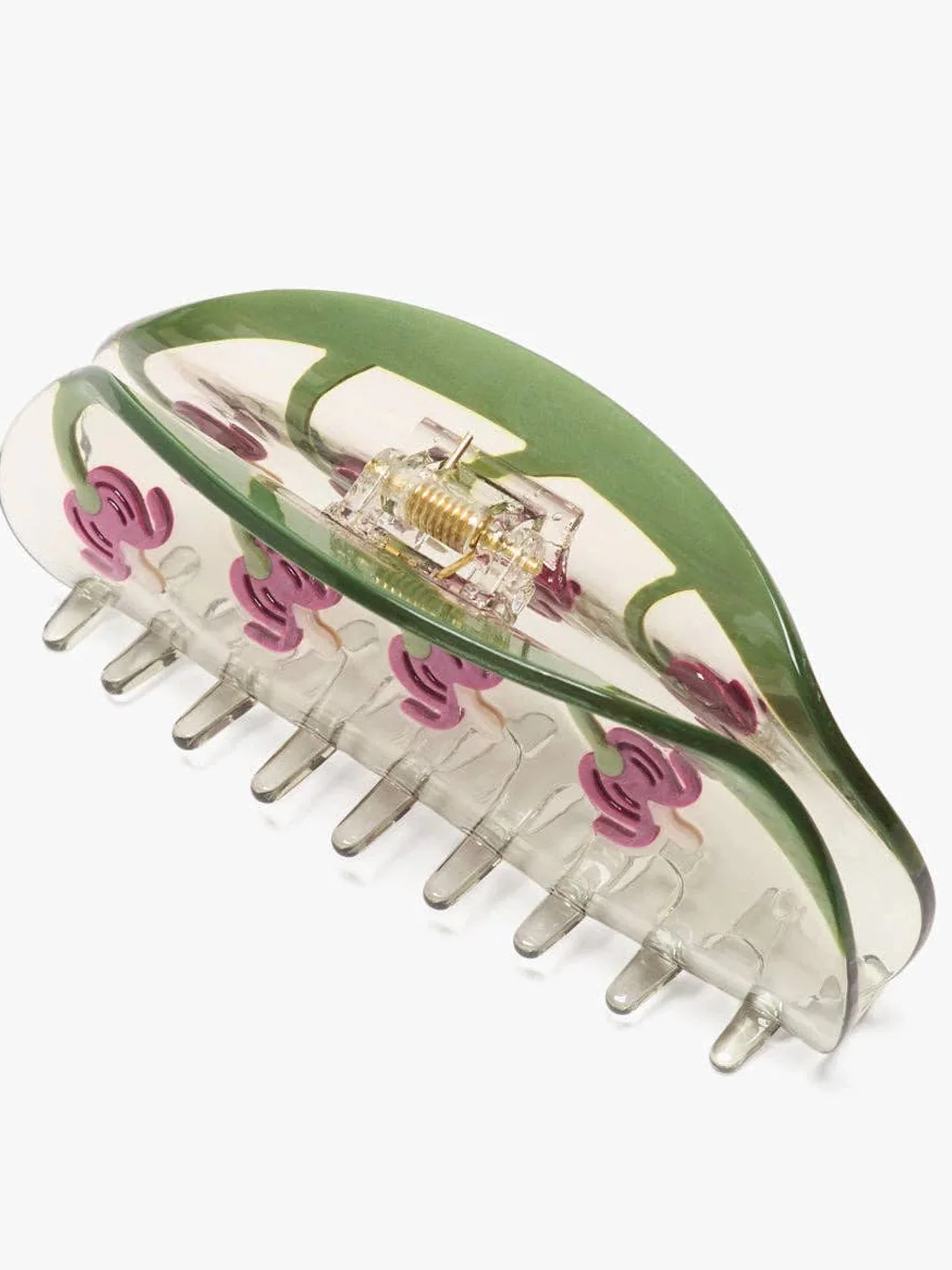 Bleeding Heart Flower Hair Claw - Image 2