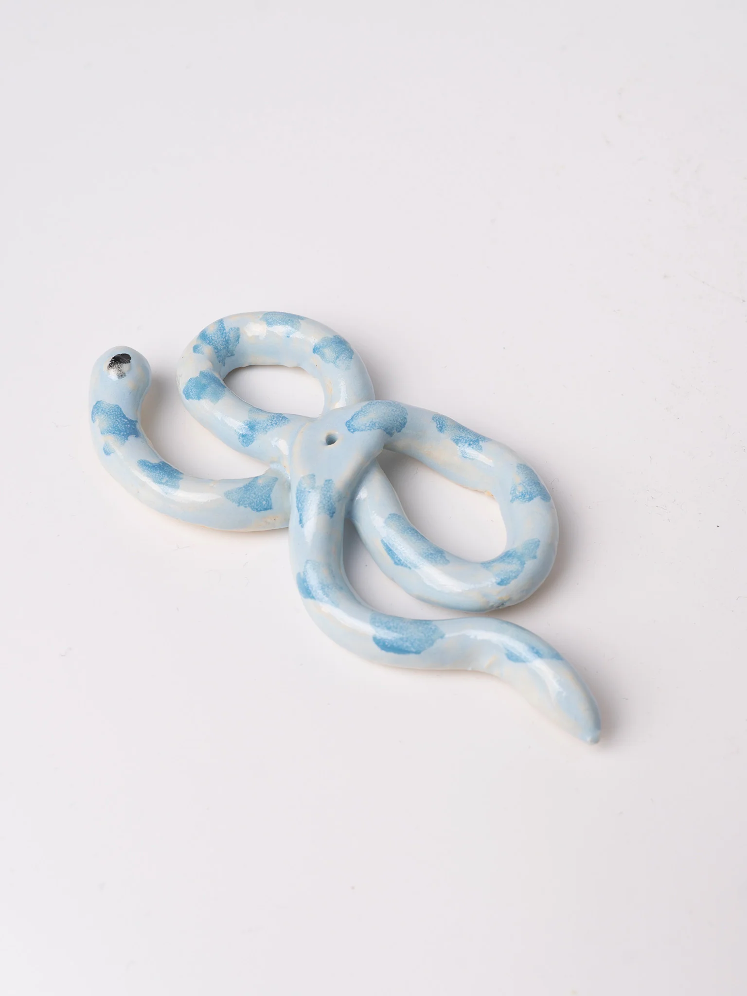 Blue Snake Ribbon Incense Holder - Image 3