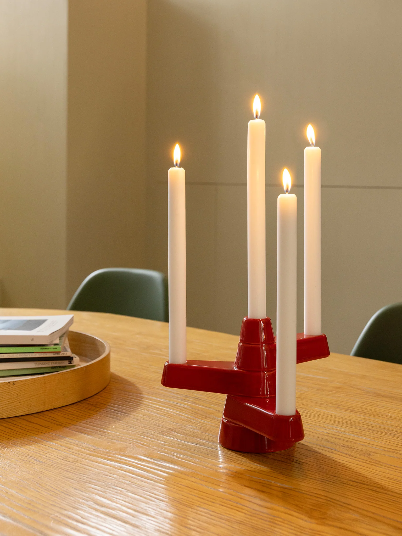 Brute Candle Holder - Red - Image 2