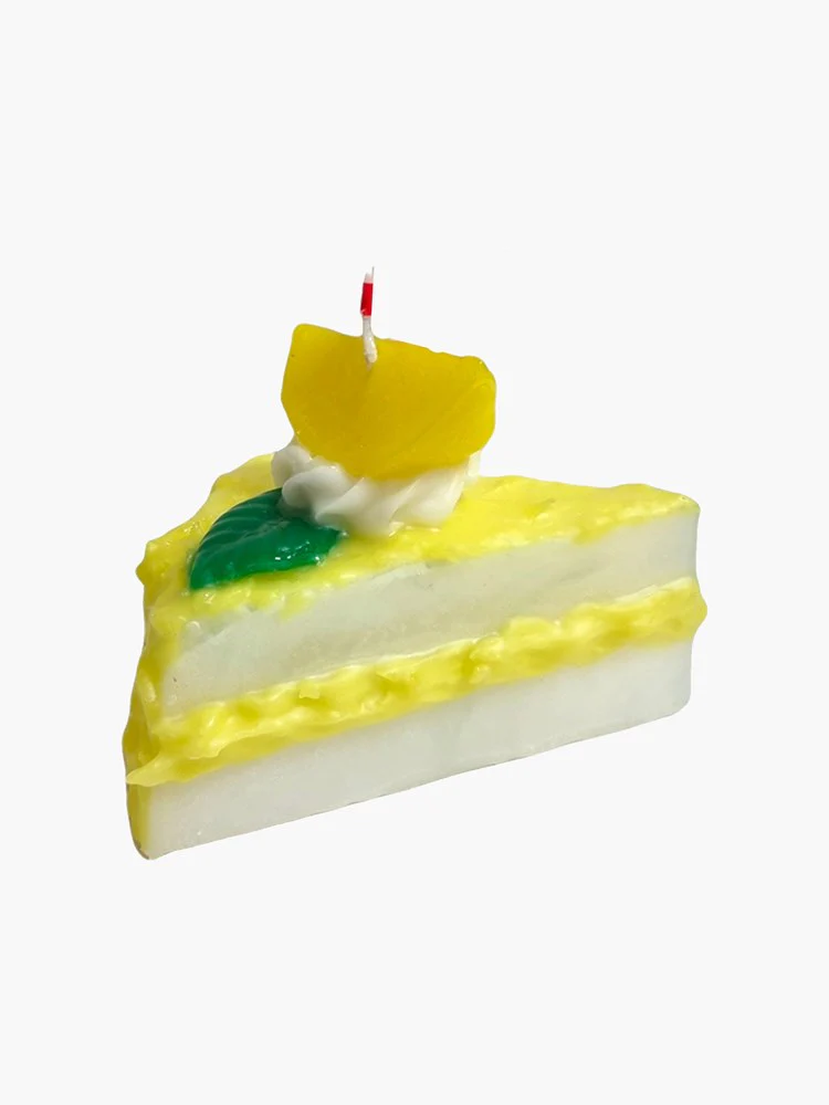 Cake Slice Candle - Lemon - Image 2