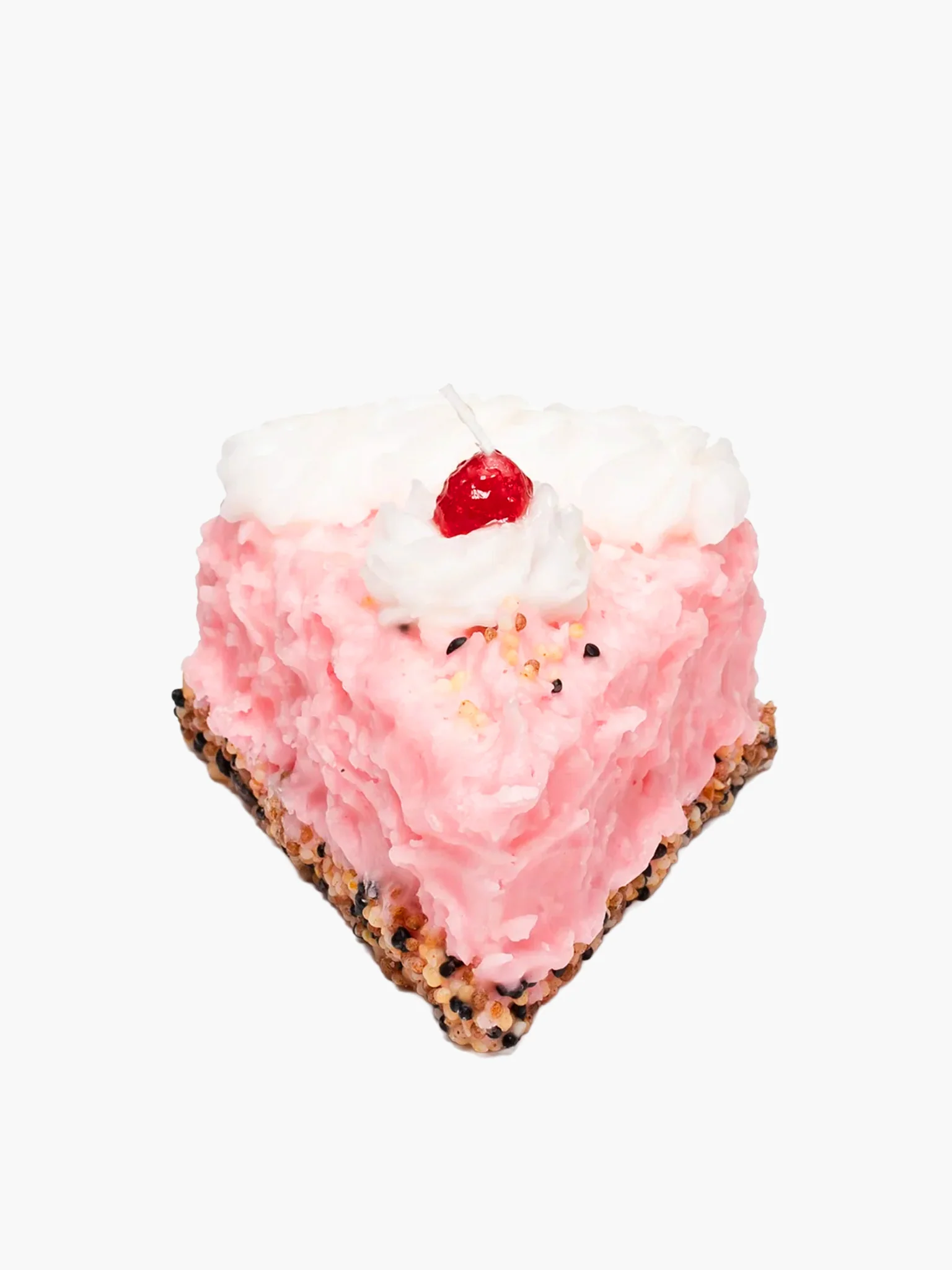 Cake Slice Candle - Strawberry Rice Crispy - Image 2