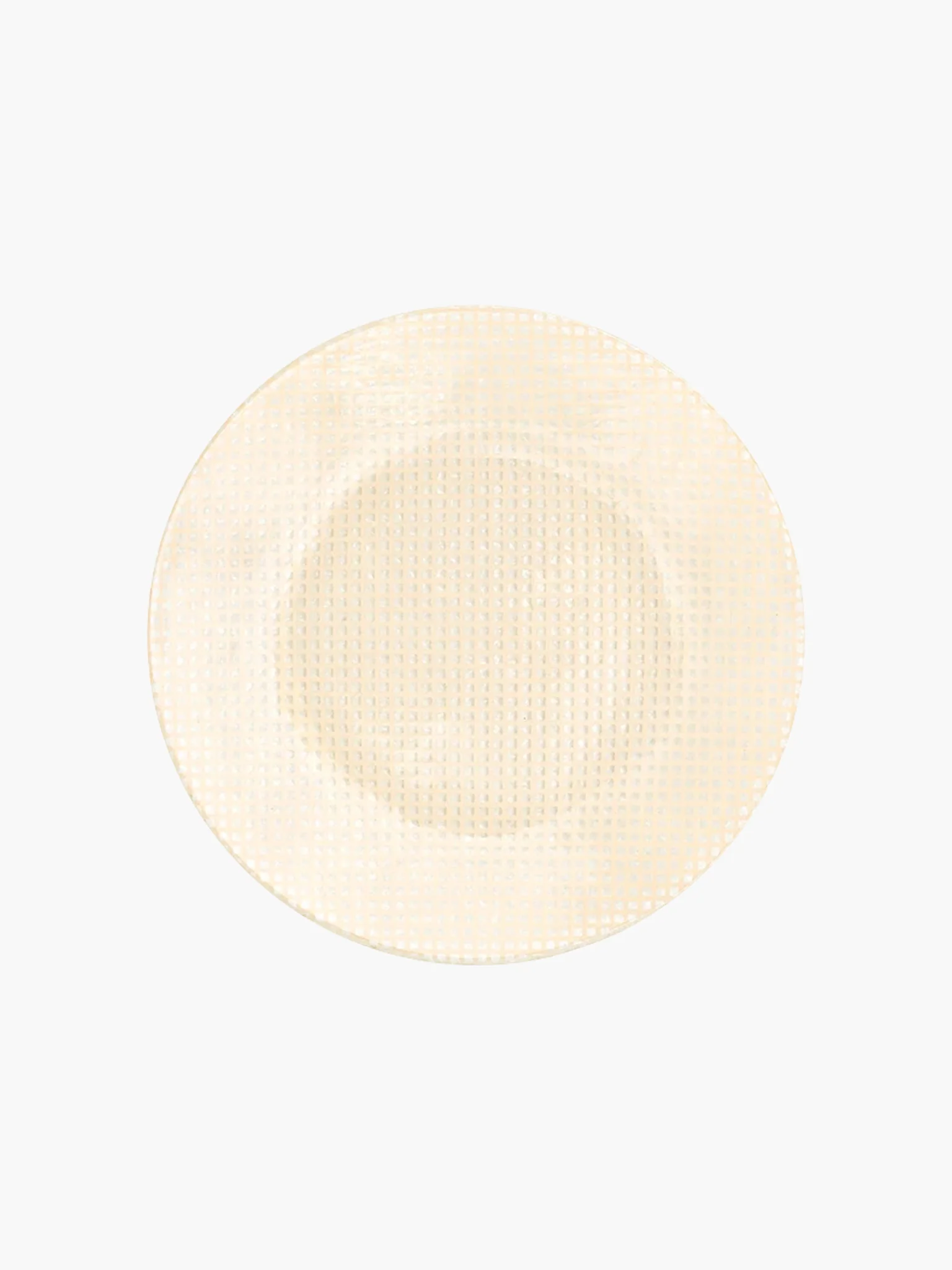 Checky Fruit Plate Small (14.5cm) - Cream