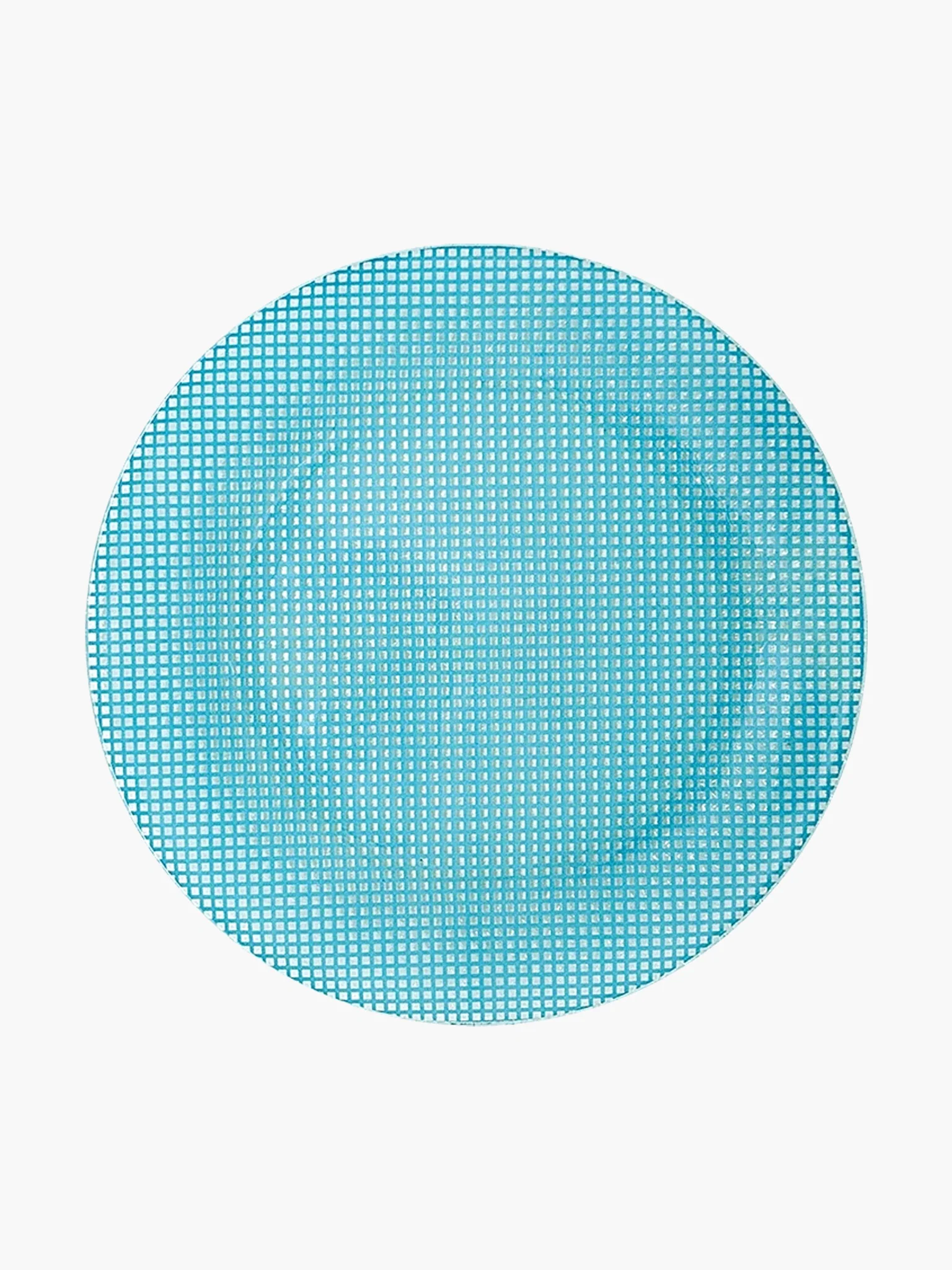 Checky Salad Plate Large (19.5cm) - Turquoise