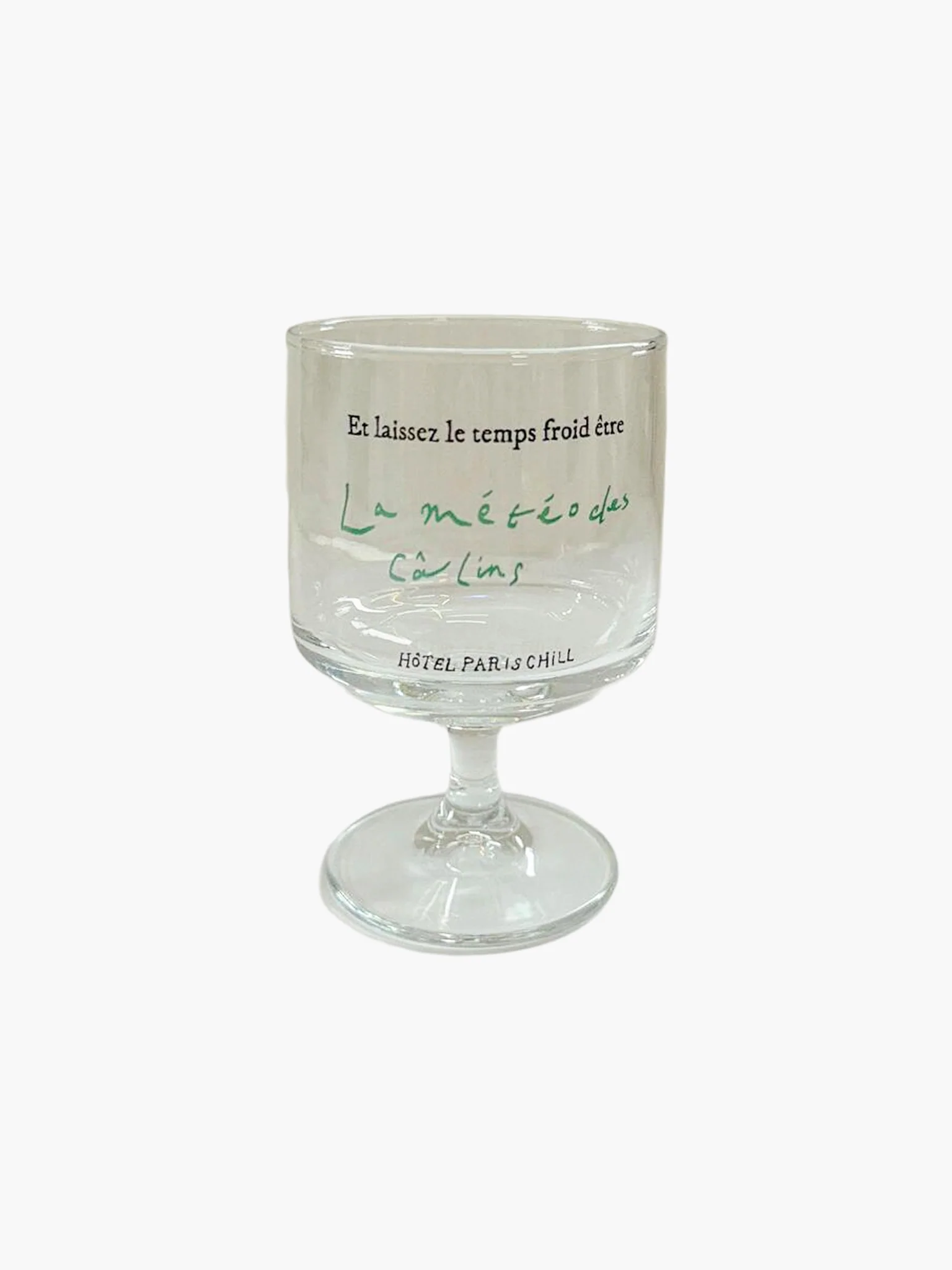 Chilly Weather Wine Glass - Green (295ml)