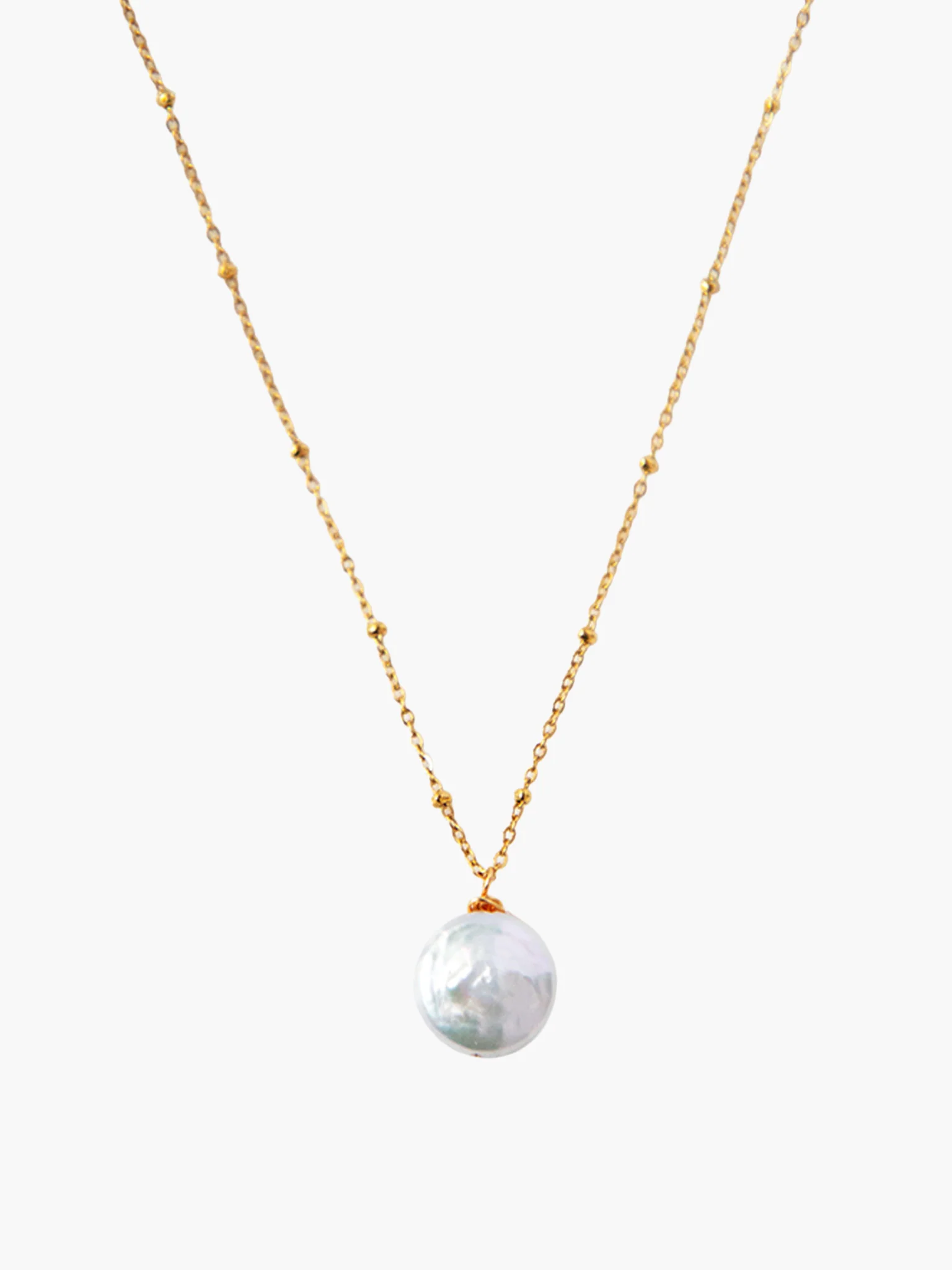 Coin Pearl Pendant