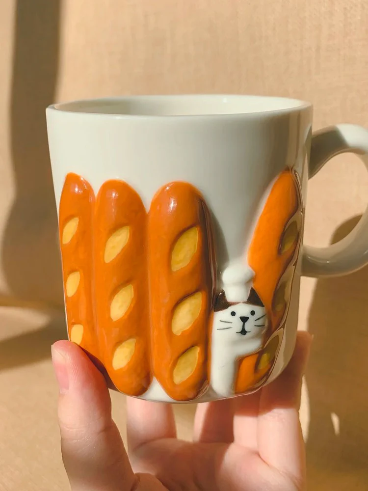 Concombre Bread Mug - Who Bit the Baguette? (White) - Image 3