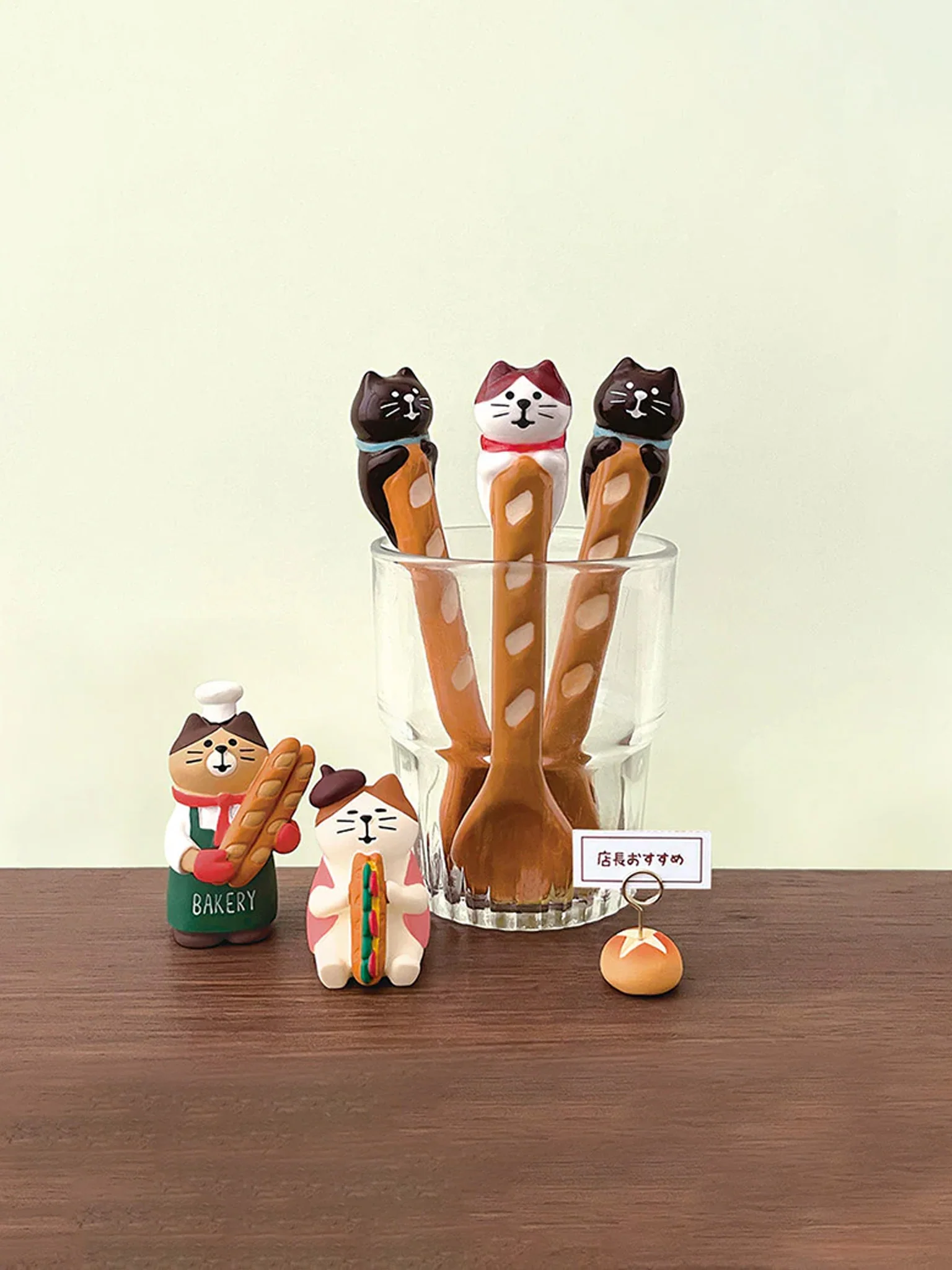 Concombre Yamaneko Bakery Spoon - Hachi Cat - Image 2