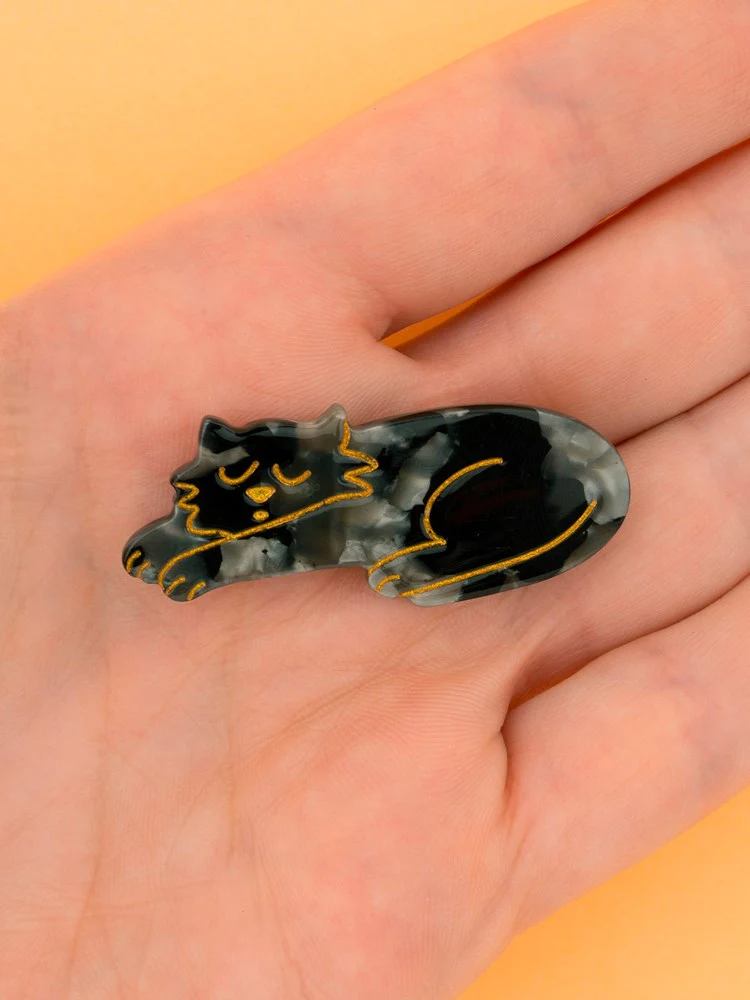 Black Cat Hair Clip - Image 3