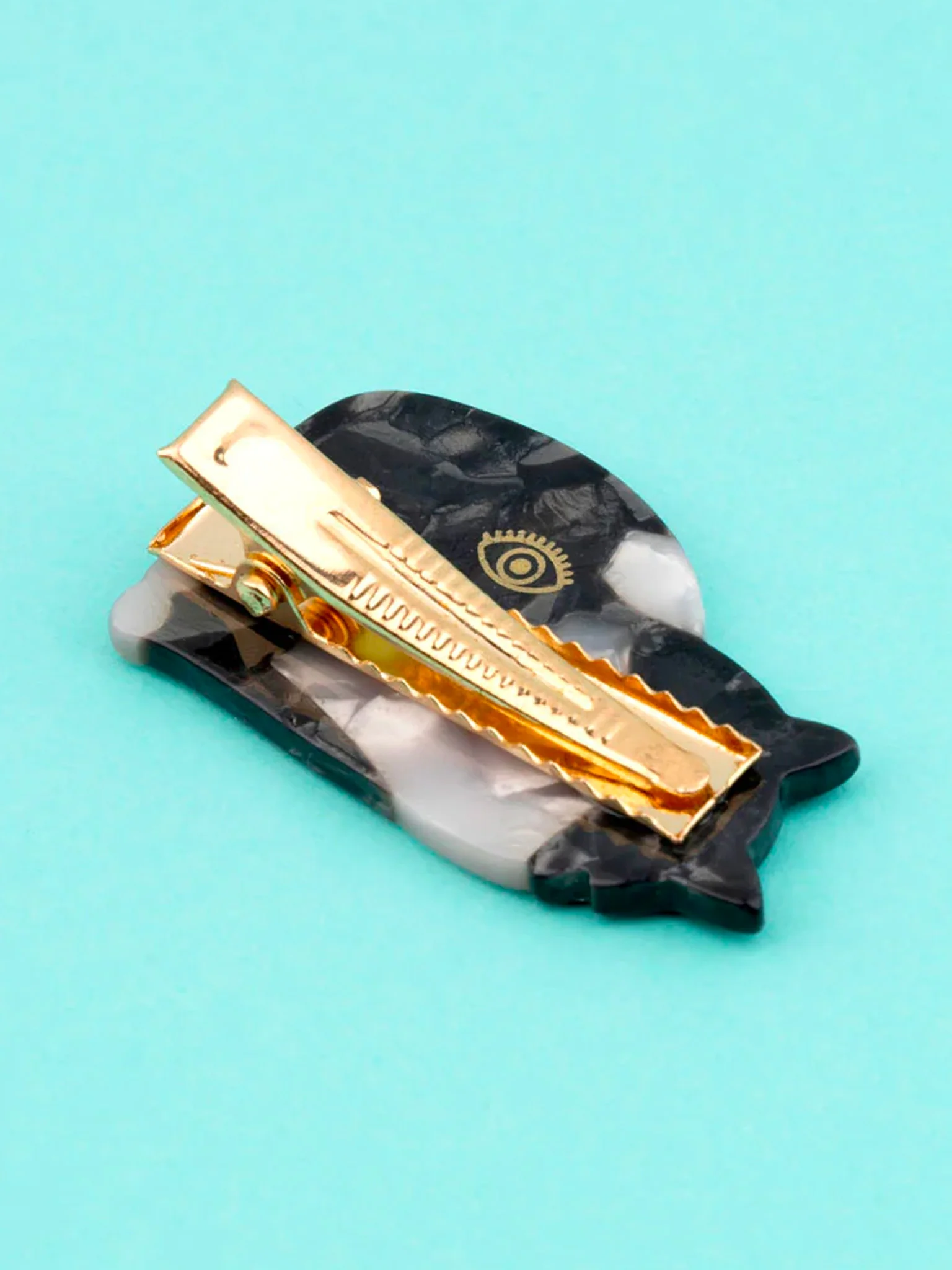 Black & White Cat Hair Clip - Image 2