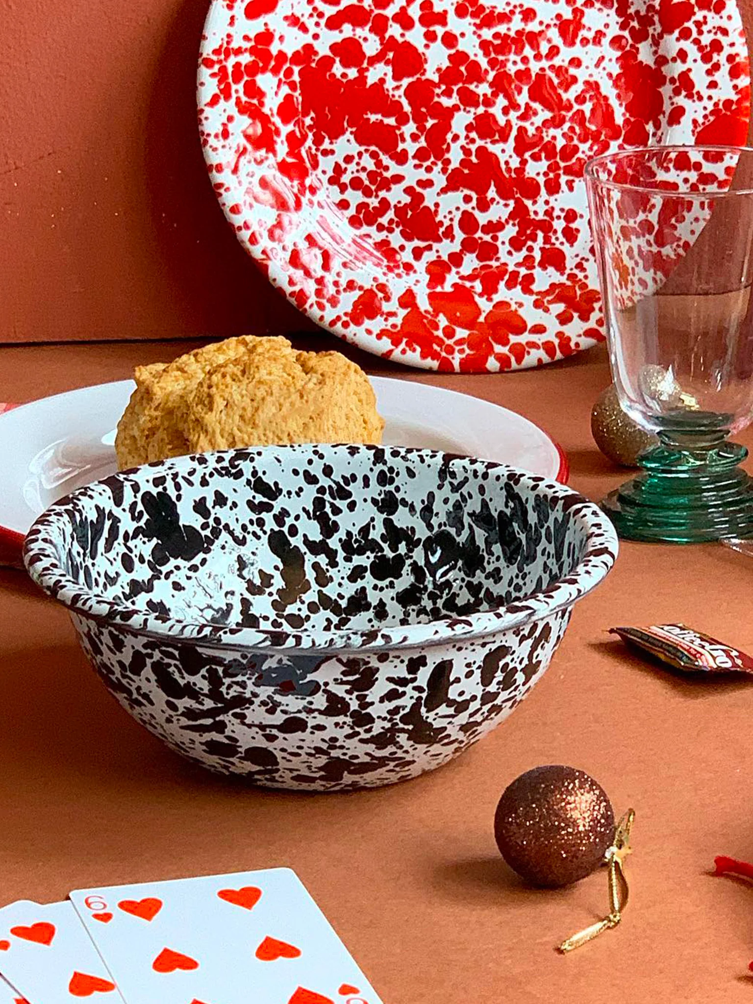 Splatter Cereal Bowl (16cm) - Black - Image 2