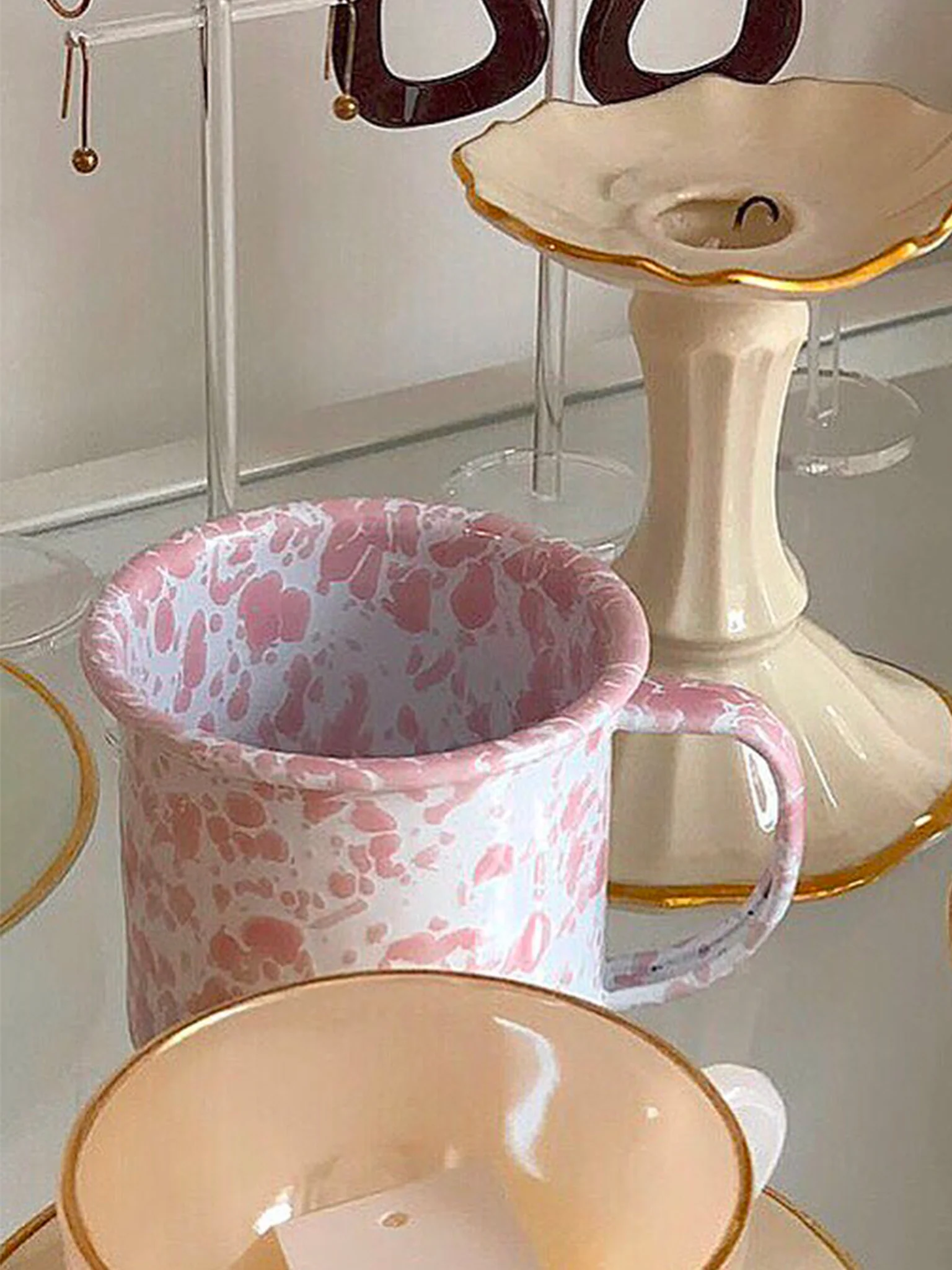 Splatter Mug (350ml) - Pink - Image 2