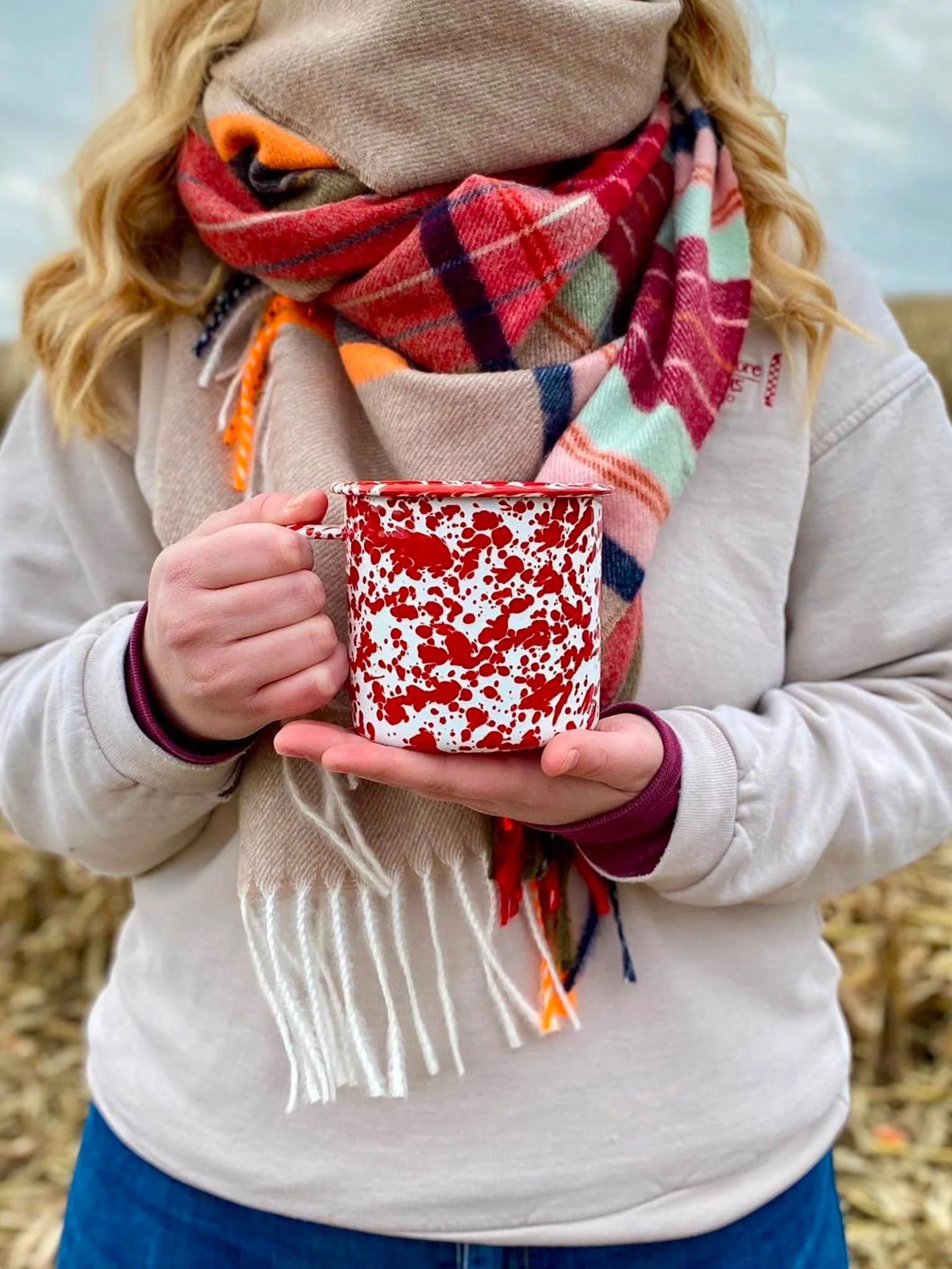 Splatter Mug (350ml) - Red - Image 3