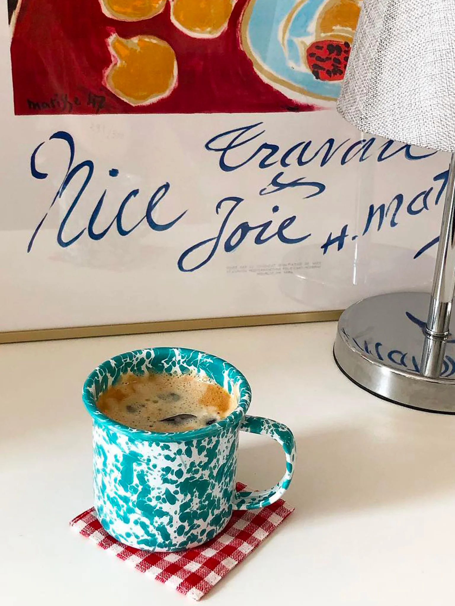 Splatter Mug (350ml) - Turquoise - Image 2