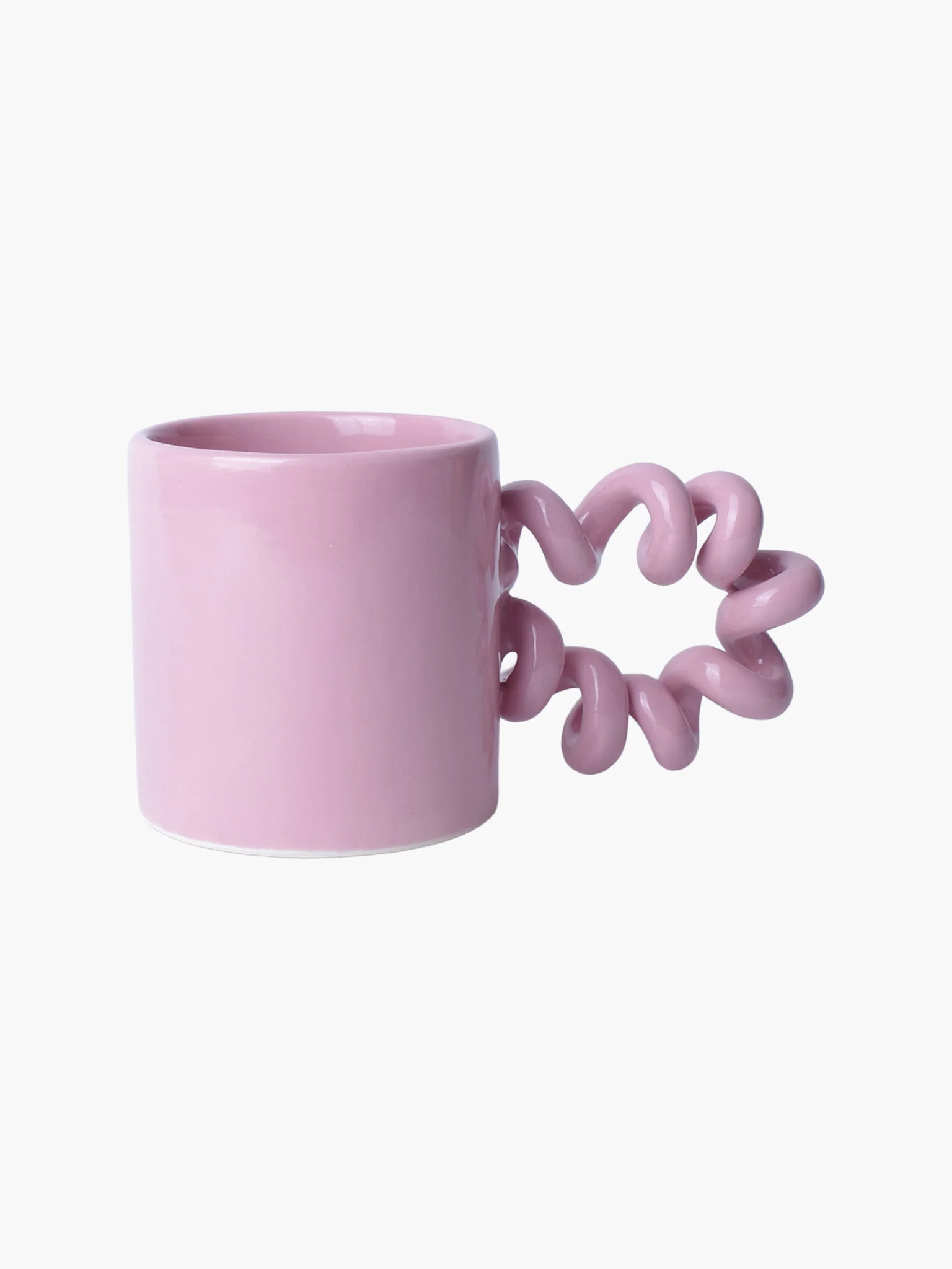 Curly Mug (220ml) - Bright Pink