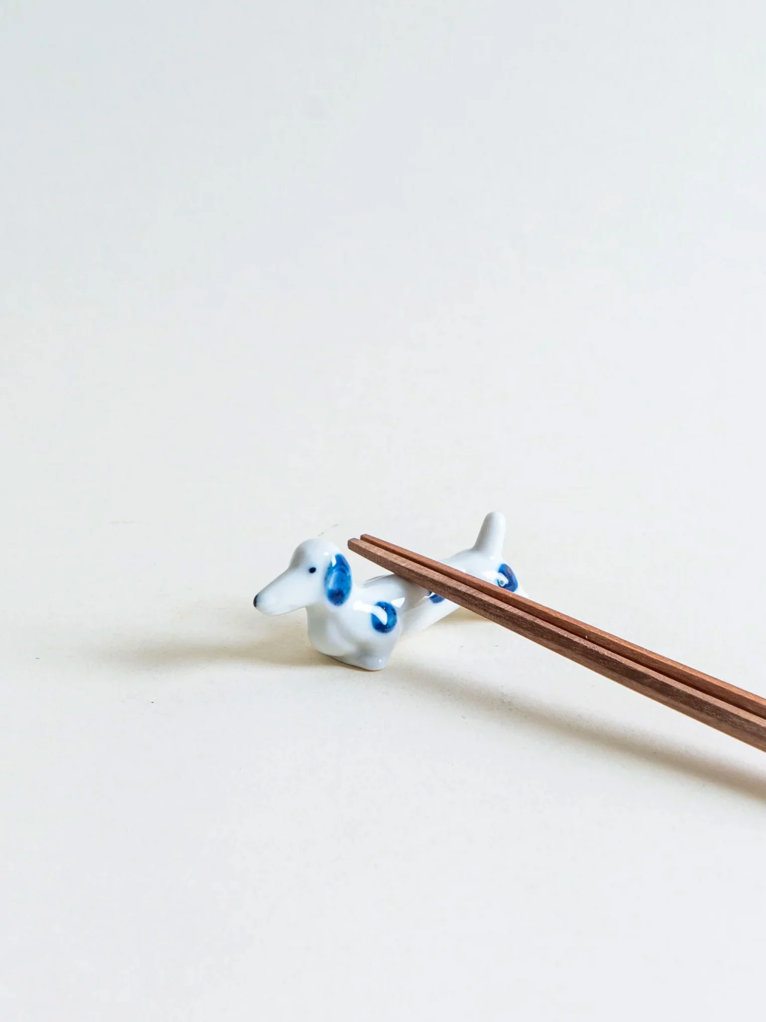 Dachshund Minoware Chopstick Rest - Porcelain Blue - Image 2