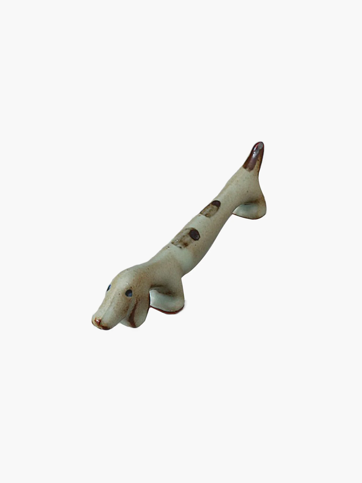 Dachshund Minoware Chopstick Rest - Rustic Brown