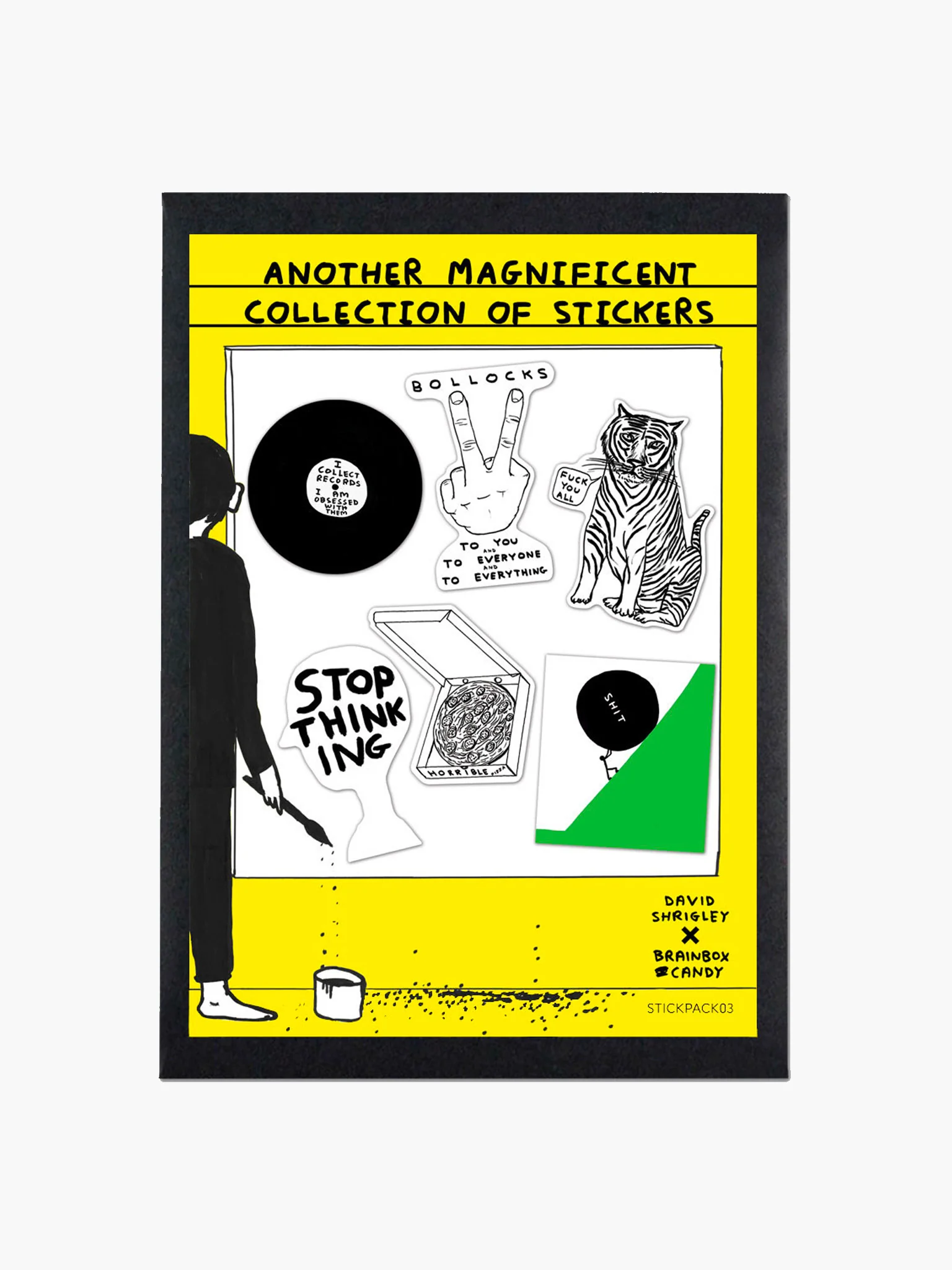 David Shrigley Stickers - Pack 3