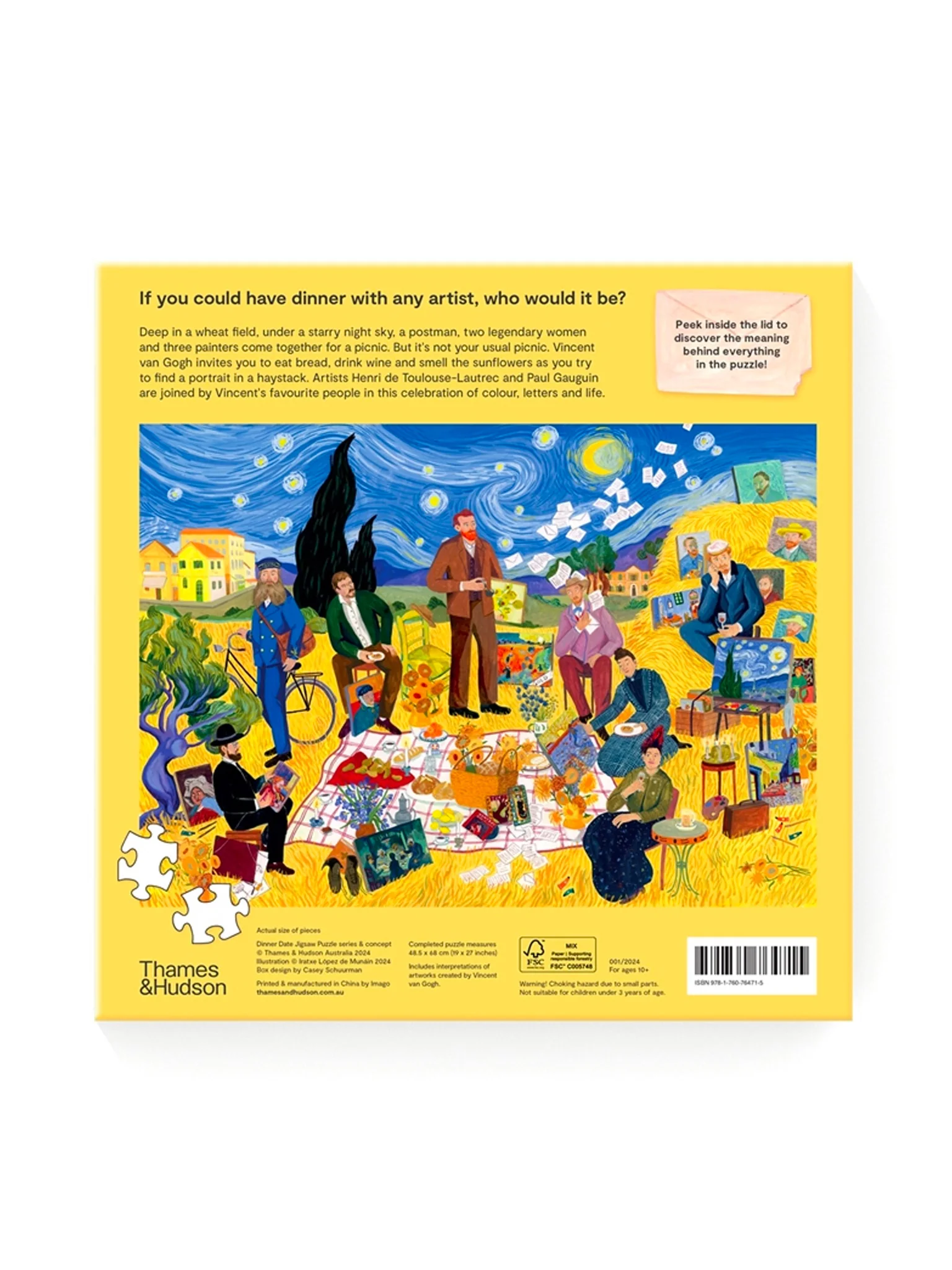 Dinner with Van Gogh Puzzle - 1000 pcs - Image 3