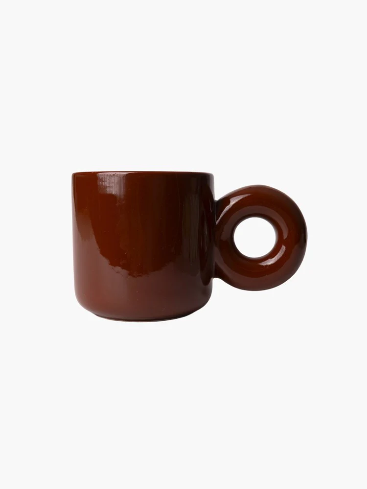 Donut Handle Mug - Brown - Image 3