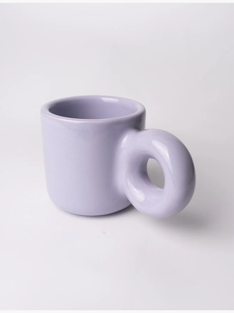 Donut Handle Mug - Lilac - Image 2