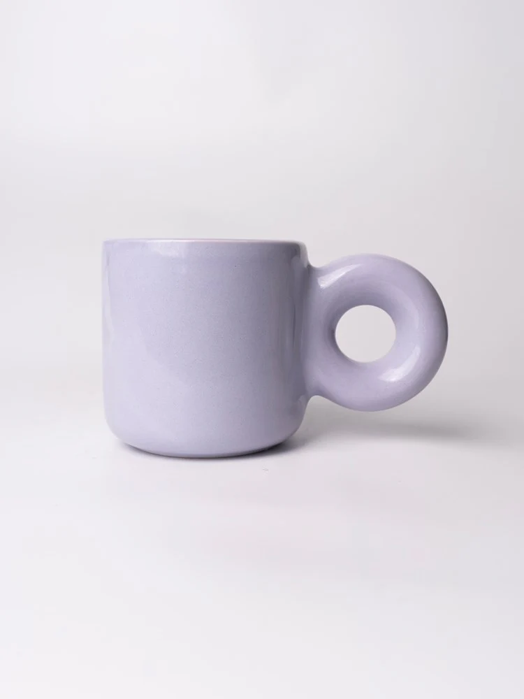 Donut Handle Mug - Lilac - Image 3
