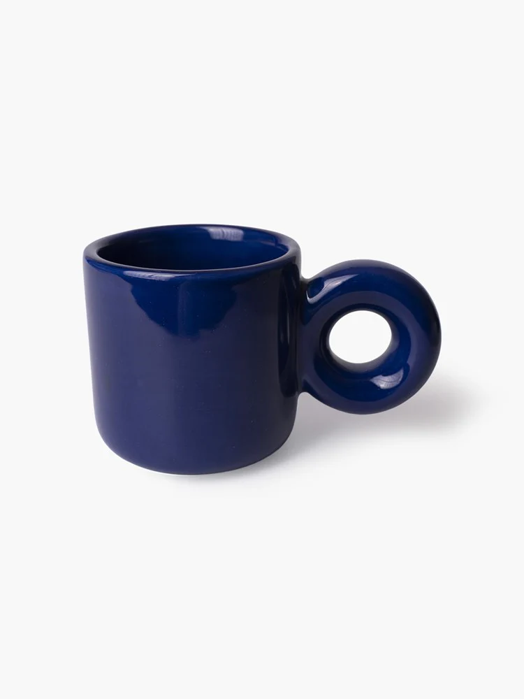 Donut Handle Mug - Navy