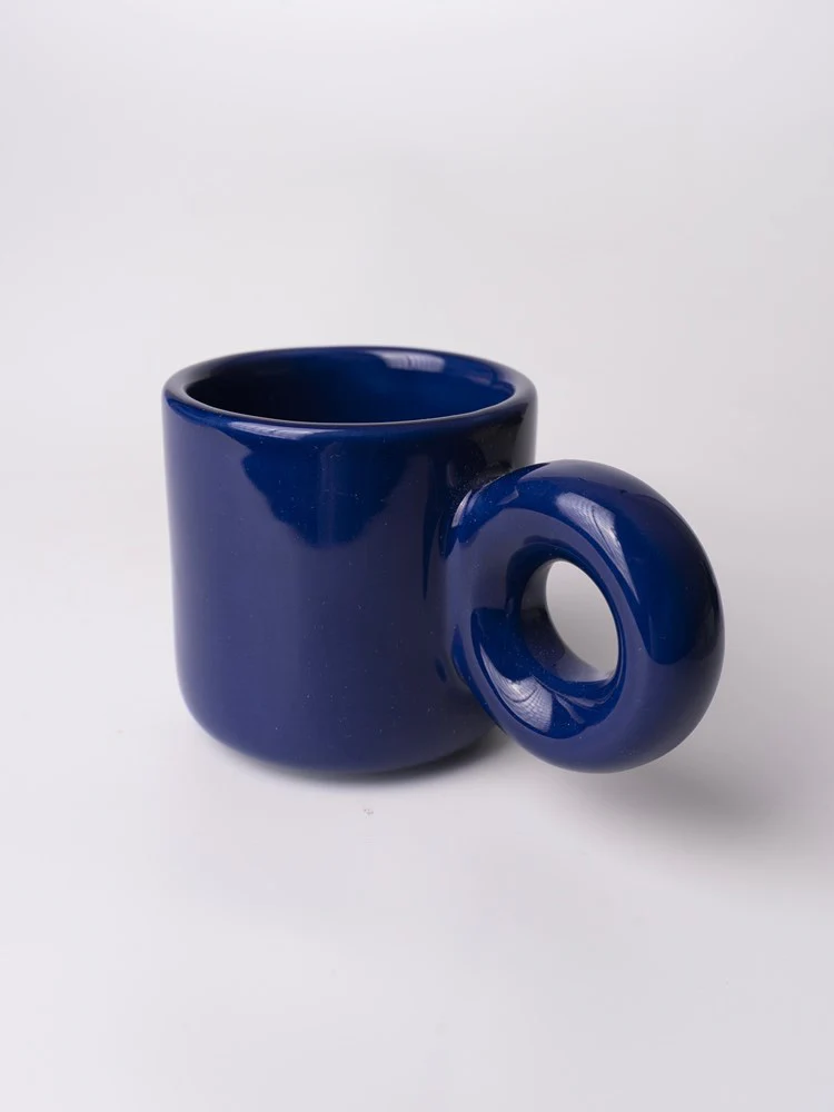 Donut Handle Mug - Navy - Image 2