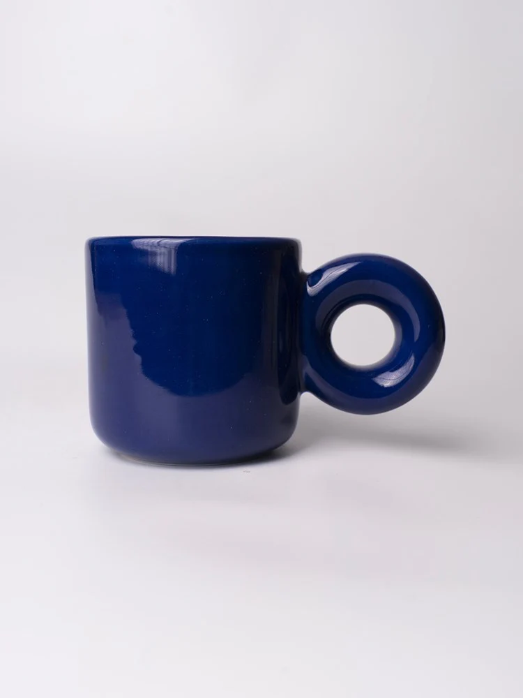 Donut Handle Mug - Navy - Image 3