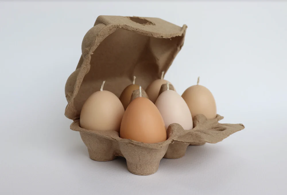 Eggs Carton Candles - Small (6 pack) - Image 4