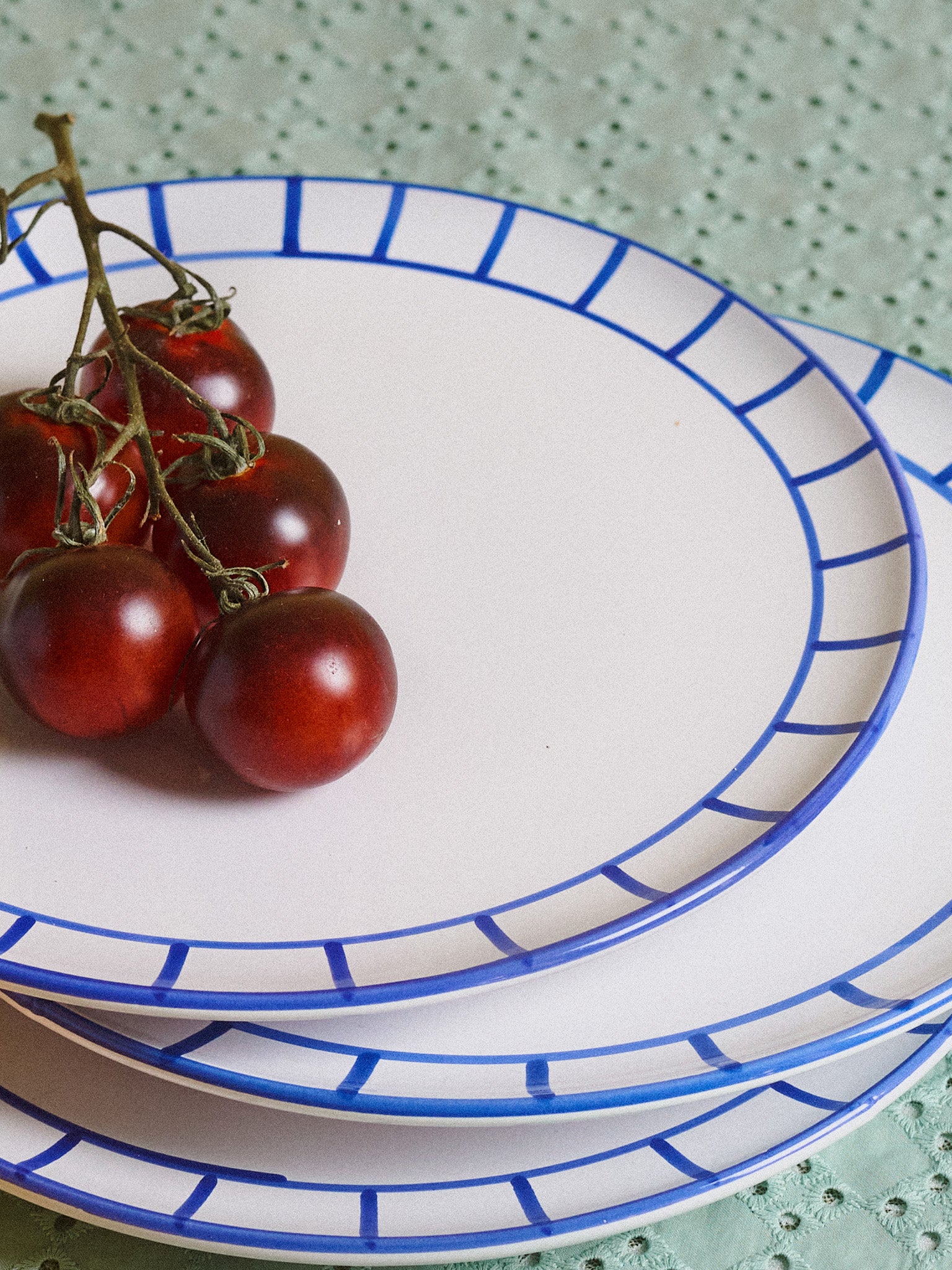 Fence Dinner Plate (25cm) - Royal Blue - Image 3