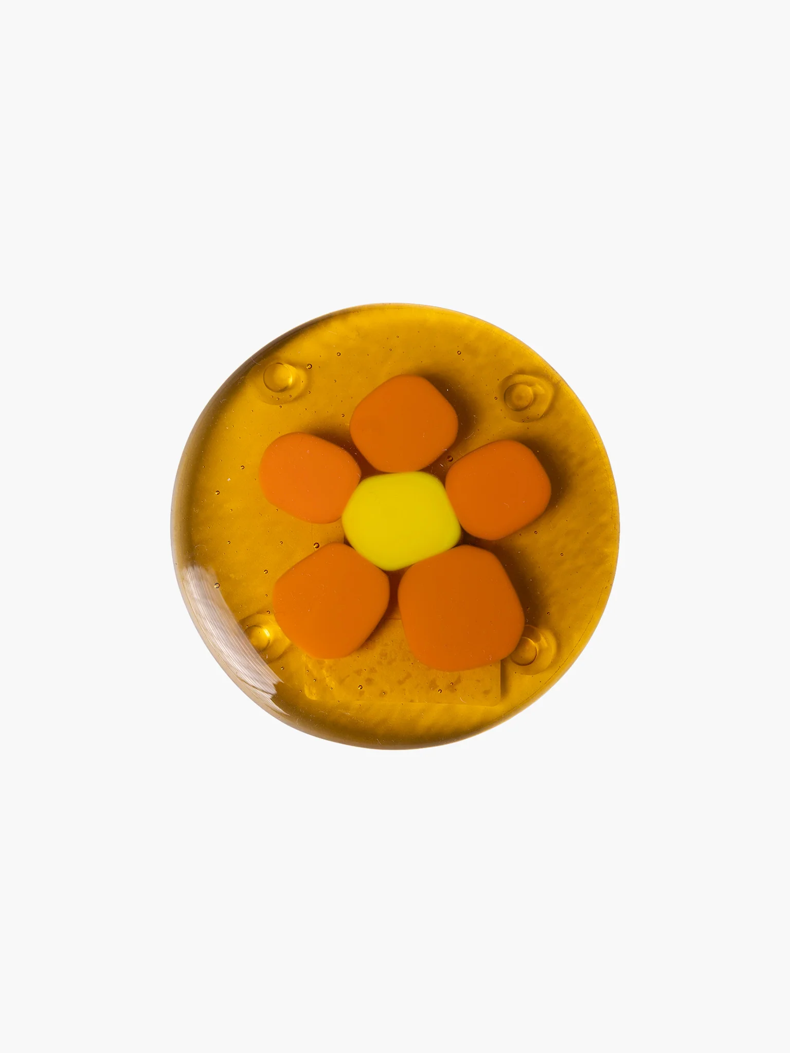Flower Glass Coaster - Honey