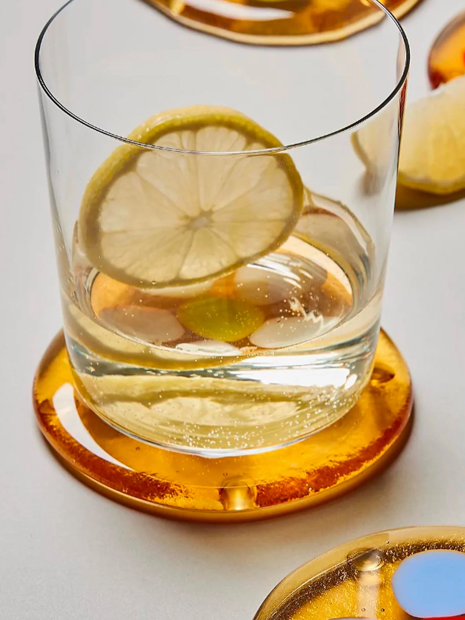 Flower Glass Coaster - Honey - Image 2