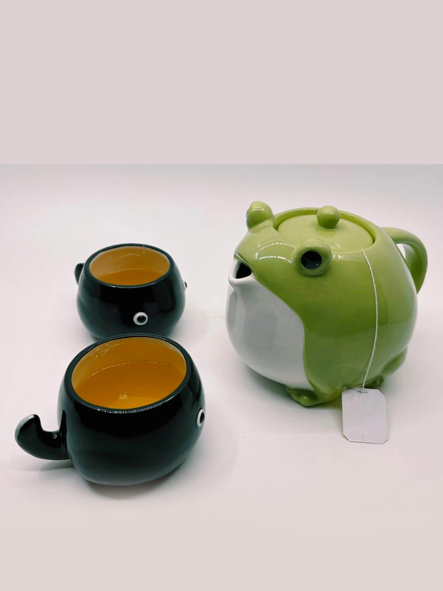 Frog Family Teapot & Cup Set (600ml) - Image 4