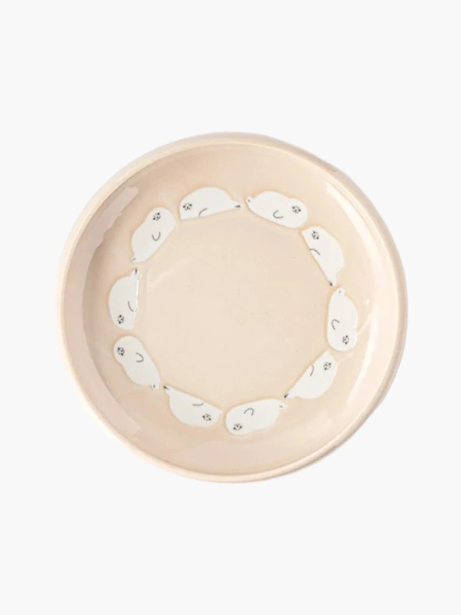 Gentle Lullaby Deep Plate (17cm) - Beige Seal