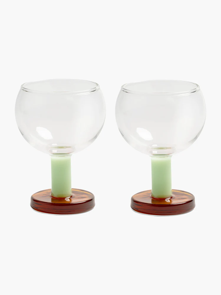 Glass Cantine (Set of 2) - Amber