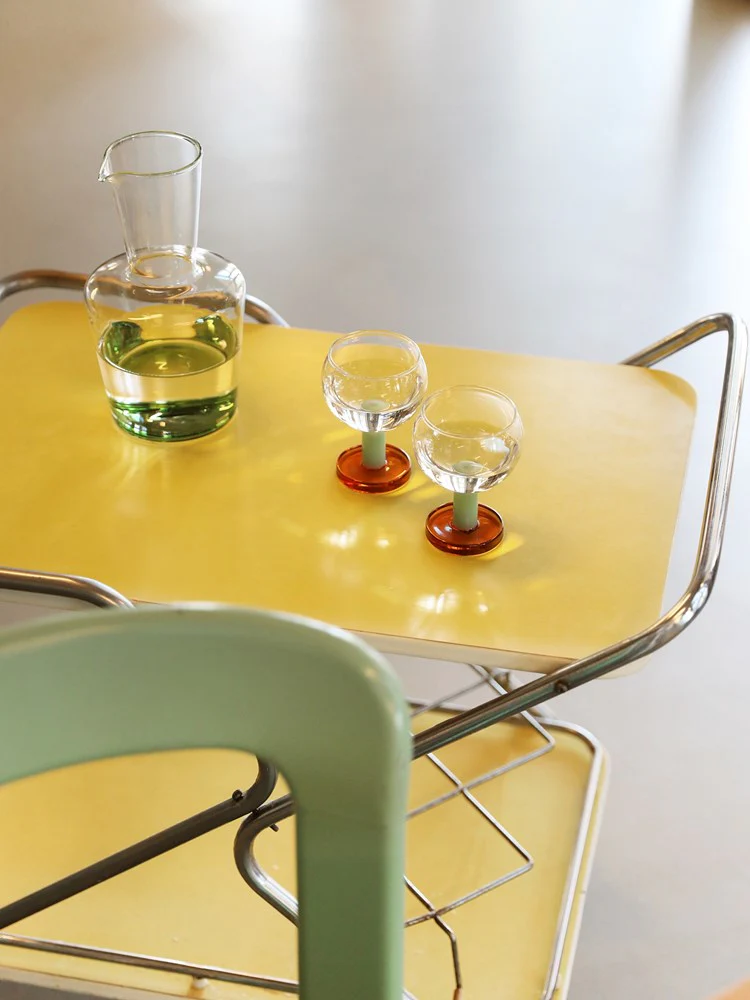 Glass Cantine (Set of 2) - Amber - Image 2