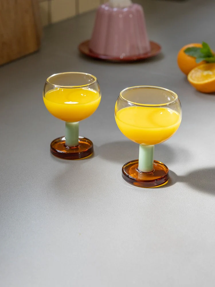 Glass Cantine (Set of 2) - Amber - Image 3
