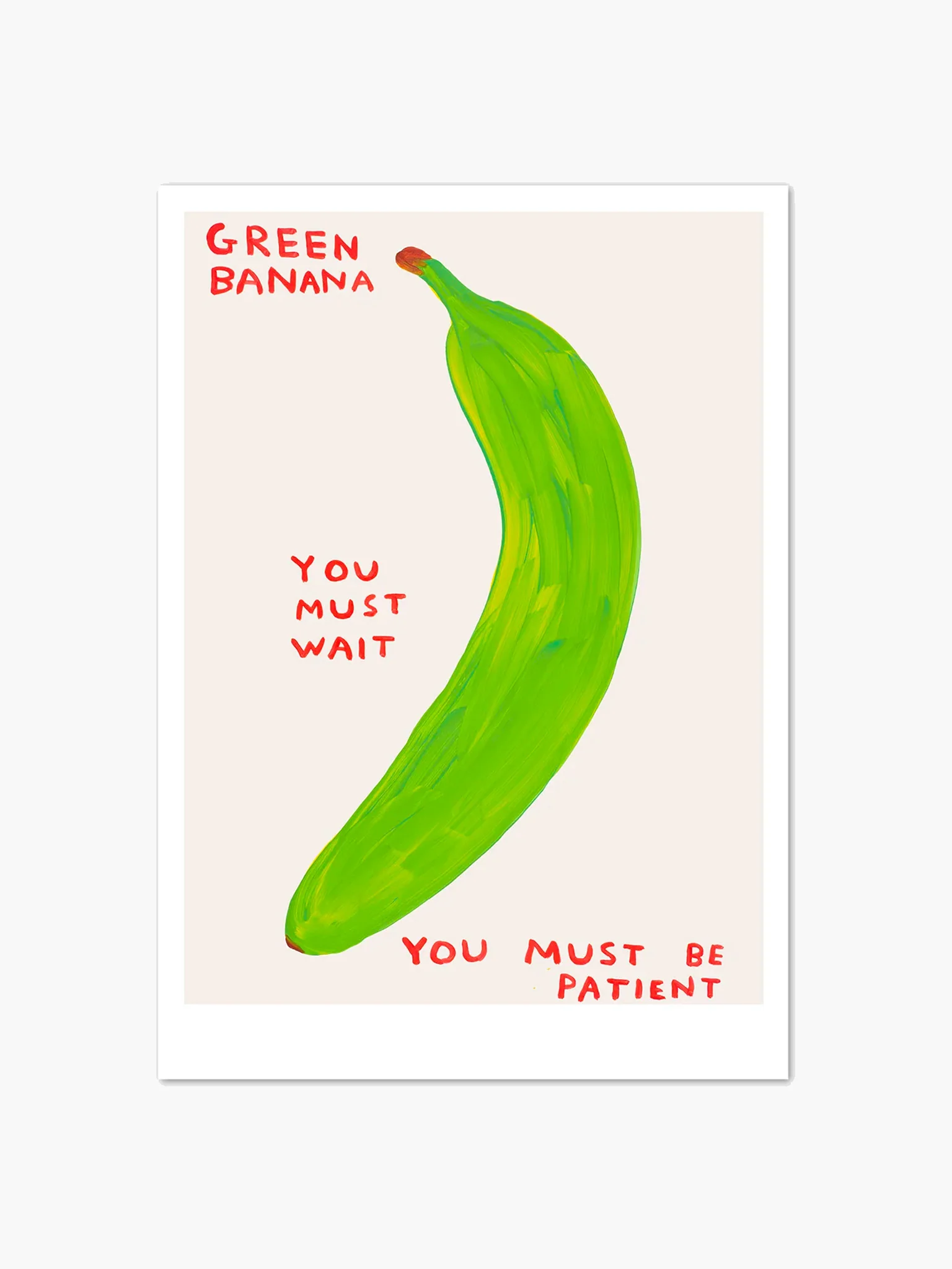 Green Banana Postcard (A5) x David Shrigley