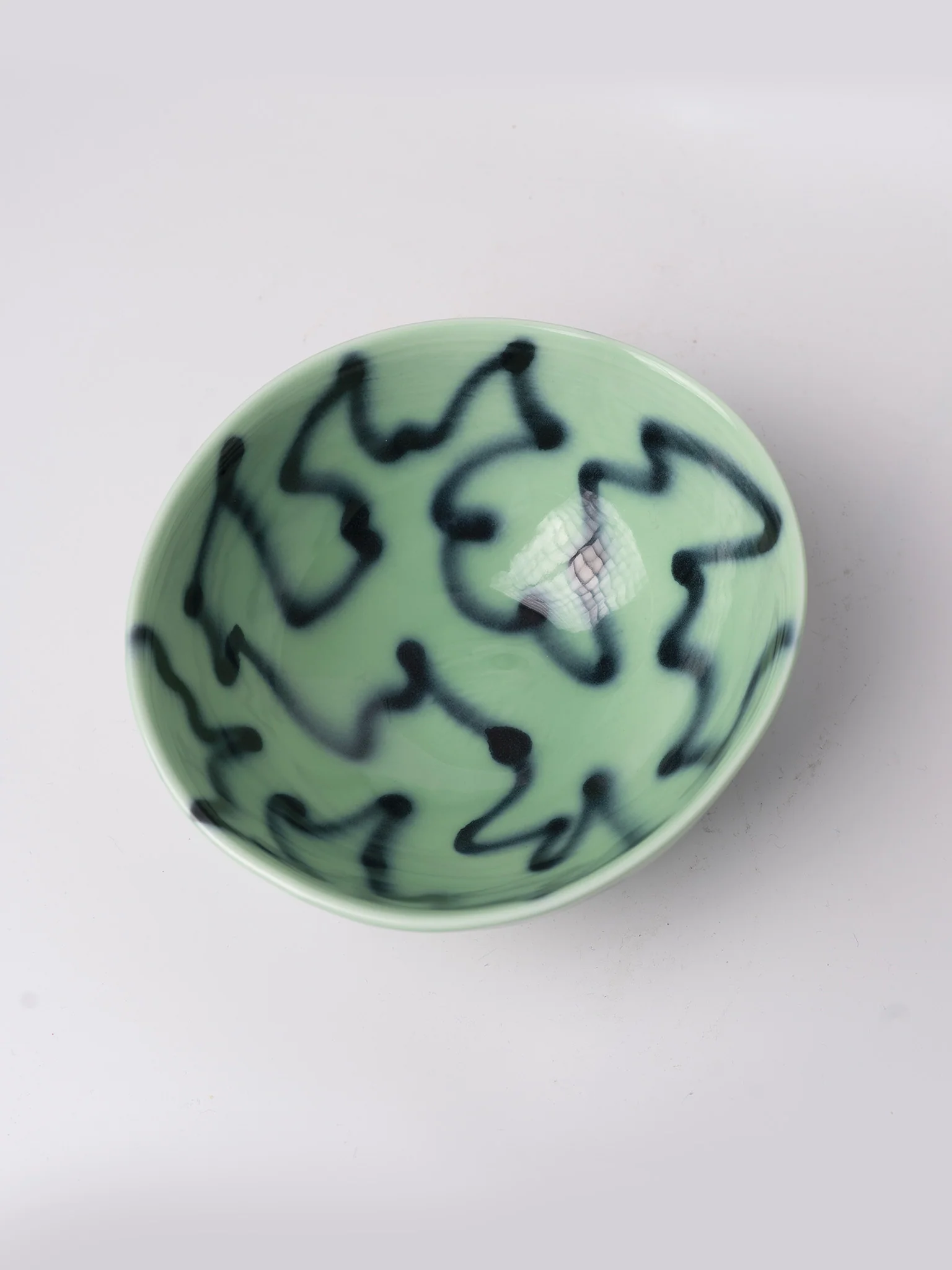 BBOL Small Bowl - Green Pizza - Image 2
