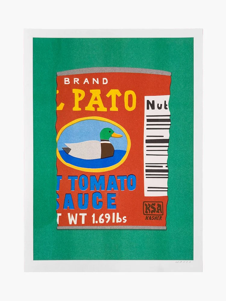 Hot Tomato Sauce Can - Risograph Print (30x40cm)